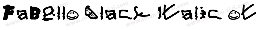 Fabello Black Italic otf WhatFontIs字体转换